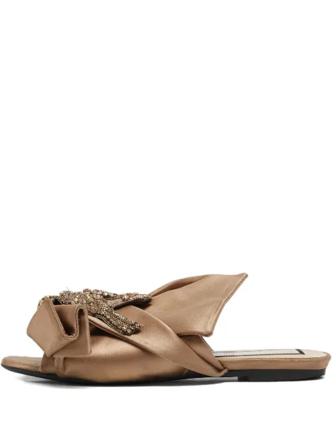 Nº21 Raso knotted-embellished sandals