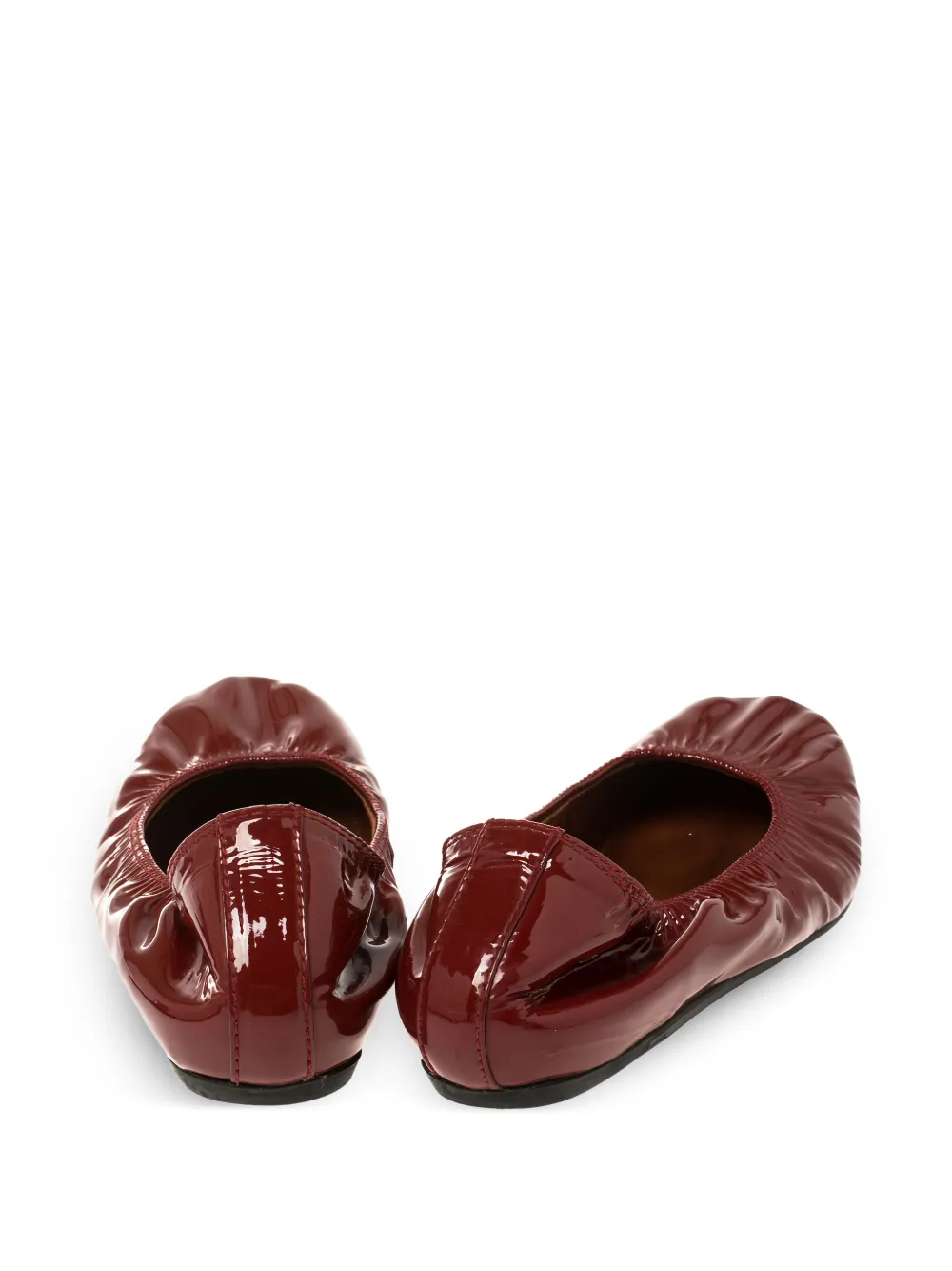 Lanvin Pre-Owned Lakleren ballerina's met ronde neus - Rood