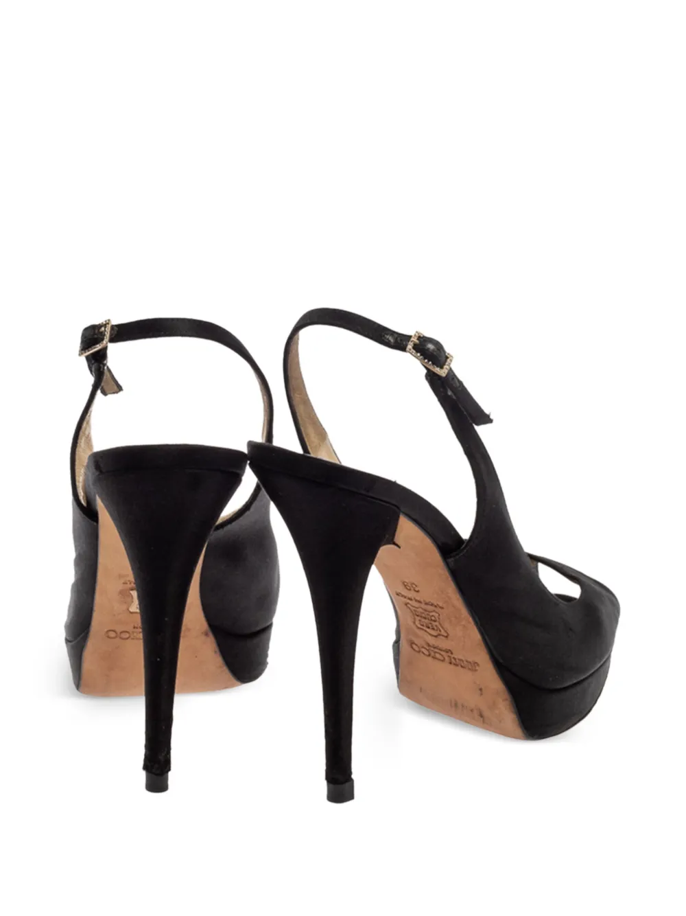 Jimmy Choo Pre-Owned 120mm slingback peep-toe platform sandals | Image 2