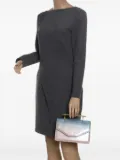 M2malletier ombré-effect patent-leather handbag - Blue