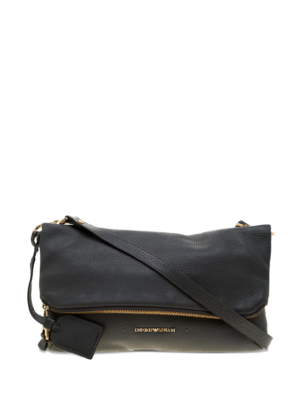 Emporio Armani Pre-Owned leather shoulder bag | Grey | Image 1