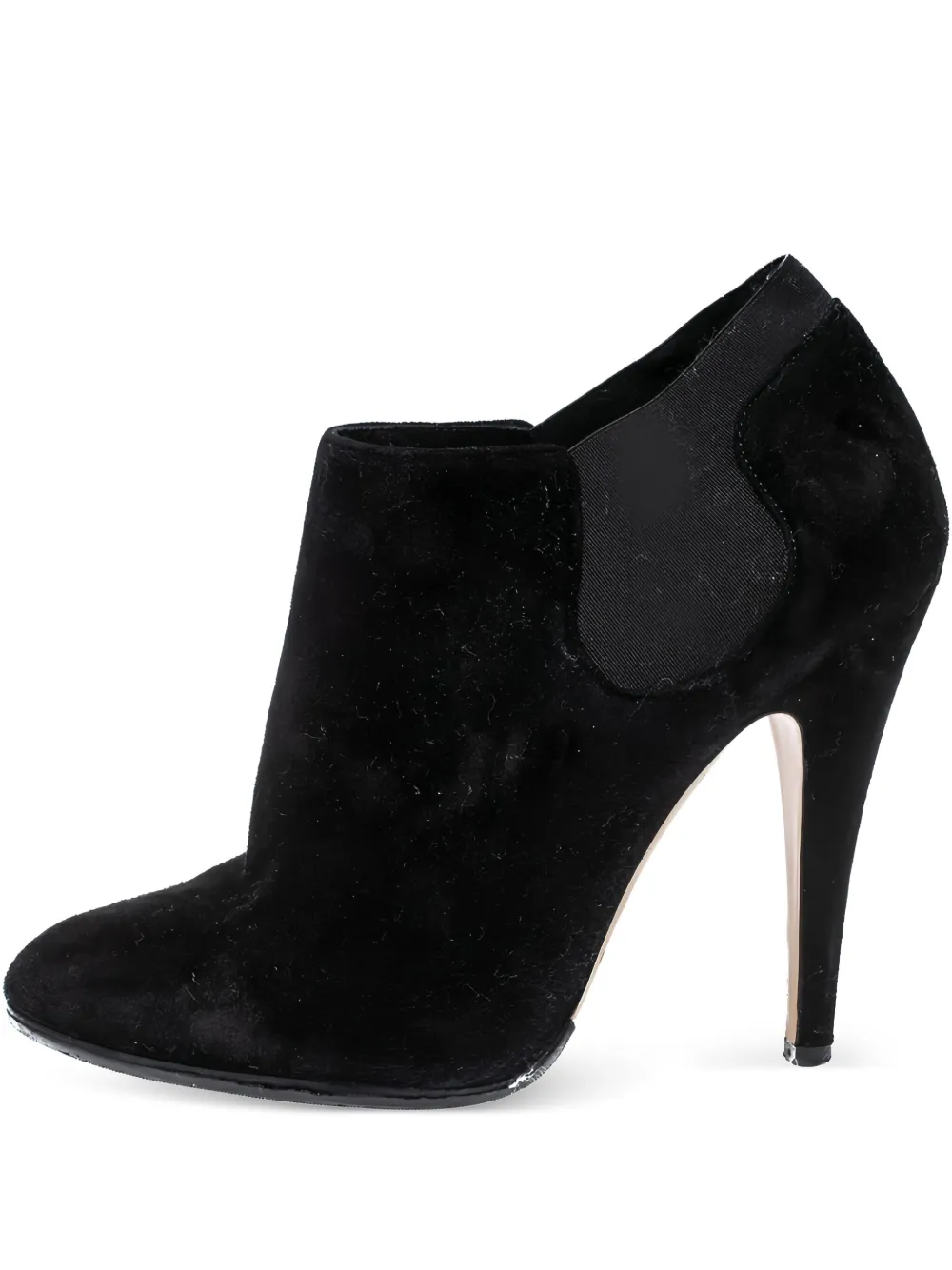 115mm elastic-panel suede boots