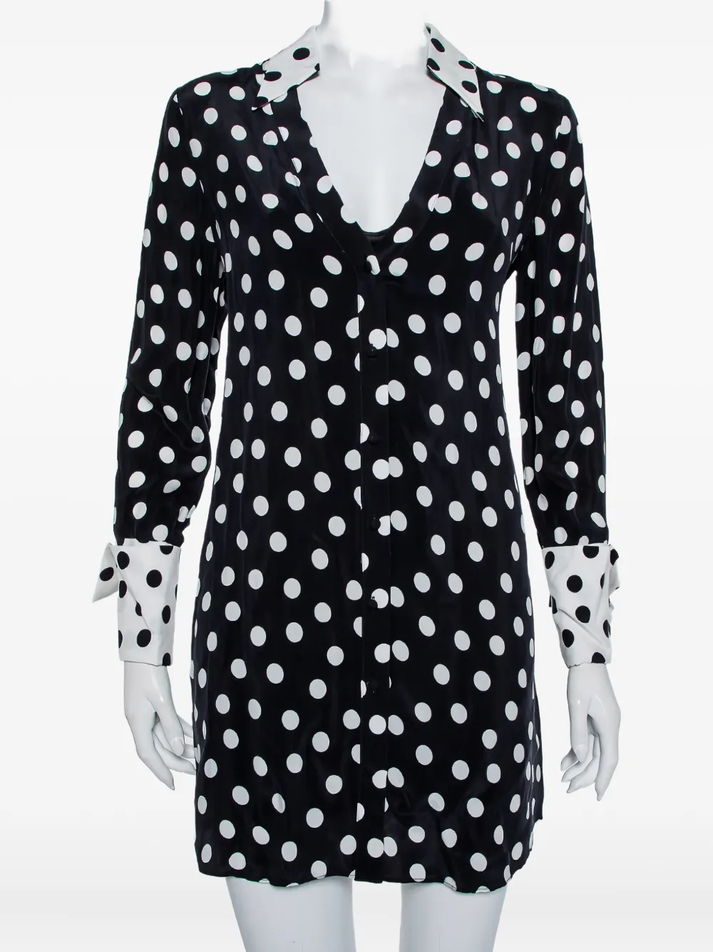 alice + olivia Abito a pois - Nero