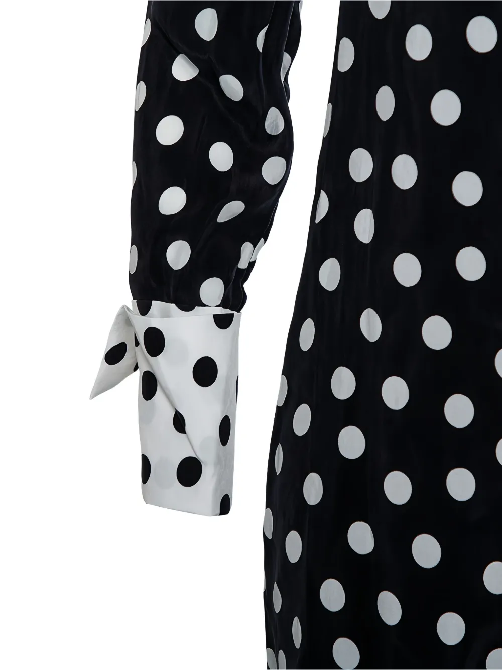 Pre-owned Alice And Olivia Polka Dot Dress In Black