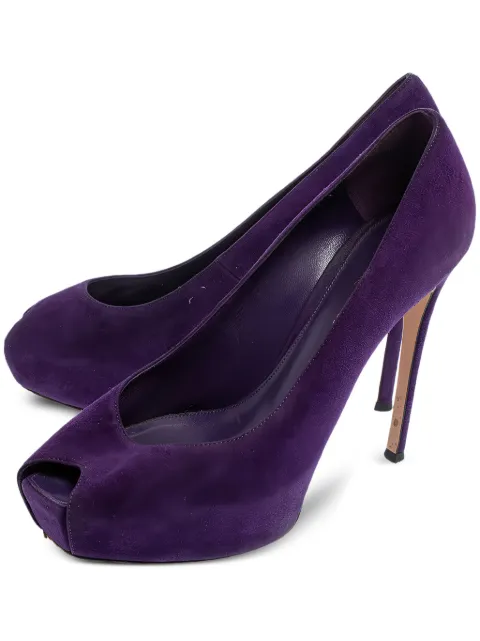 Gianvito Rossi 125mm platform peeptoe pumps