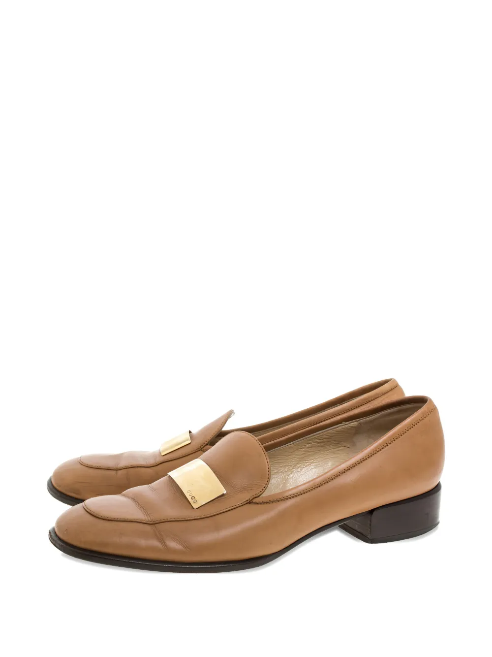 Gucci Pre-Owned Kalfsleren loafers - Beige