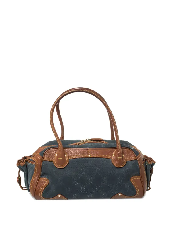 Celine Pre-Owned マカダムデニム ハンドバッグ | ブルー | FARFETCH JP