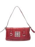 Givenchy Pre-Owned logo-plaque leather shoulder bag - Red
