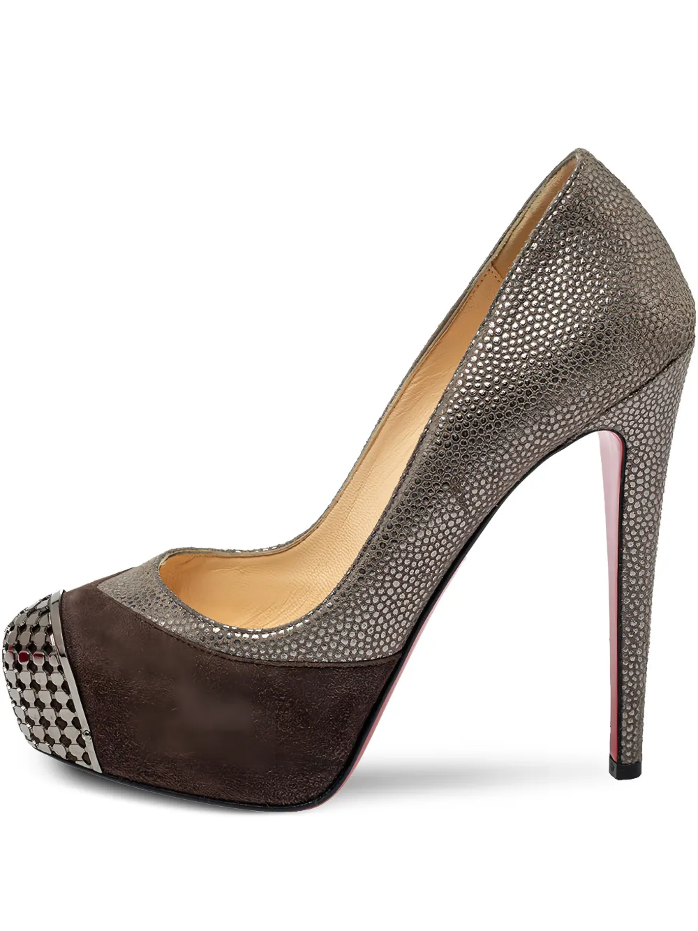 Christian Louboutin Pre-Owned プラットフォームパンプス 13mm - ブラウン Christian Louboutin Pre-Owned プラットフォームパンプス 13mm - ブラウン