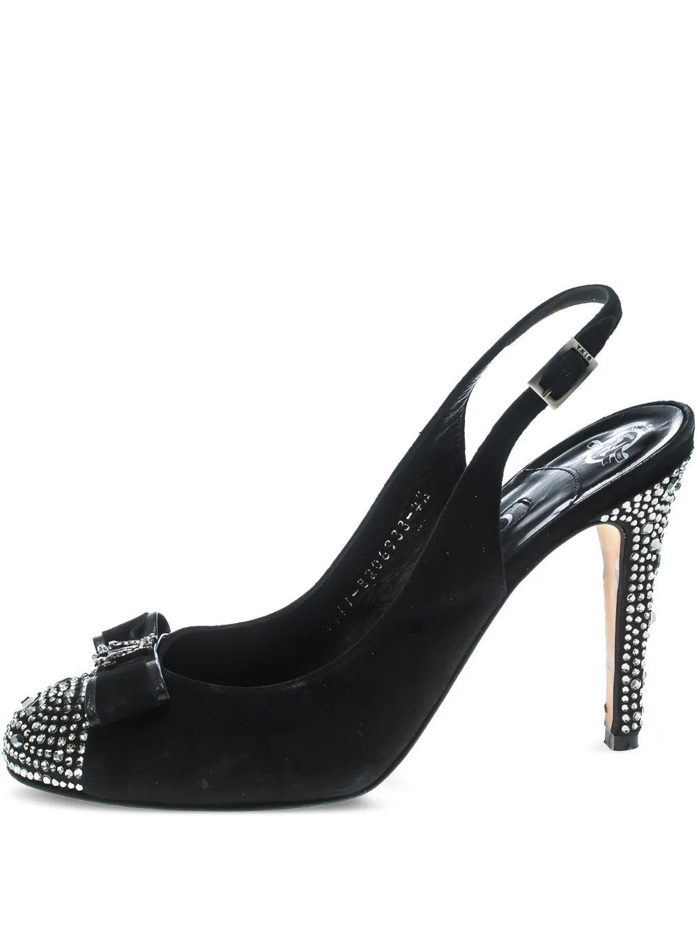 Gina 100mm crystal-embellished pumps | Black | Image 1