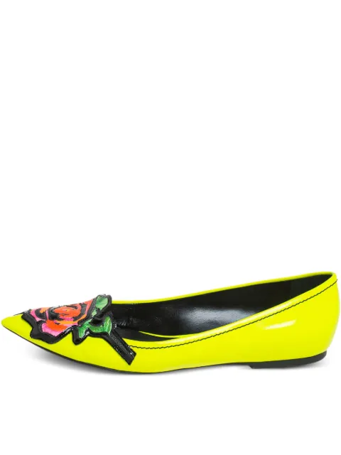 Louis Vuitton Pre-Owned flats con aplique floral