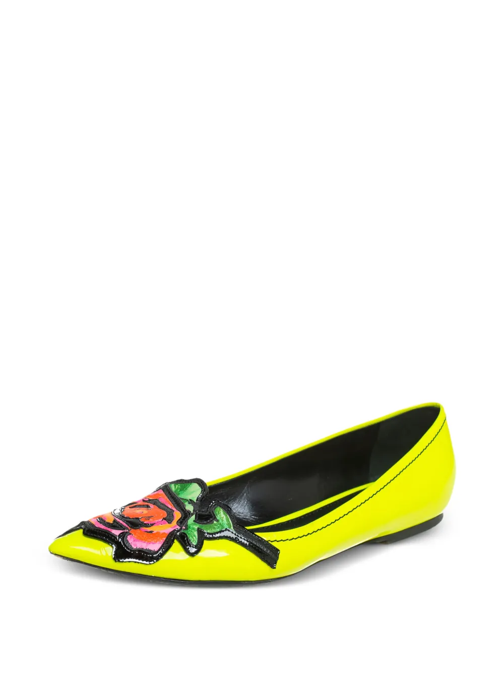 Louis Vuitton Pre-Owned Ballerina's met bloemapplicatie - Geel