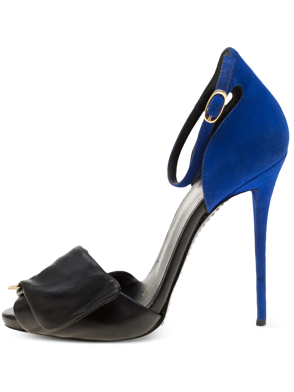 Giuseppe Zanotti Vintage 2024 leather safety sandals | Black | Image 1