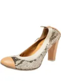 CHANEL Pre-Owned 75mm sequin-embellished pumps - Neutrals