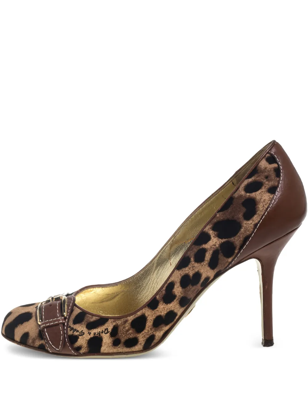 Dolce & Gabbana Pre-Owned 2023 95mm leopard-print pumps | Neutrals | Image 1