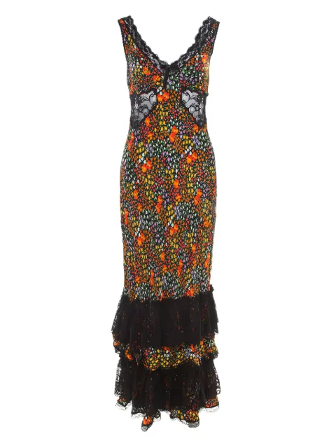 Dolce & Gabbana Pre-Owned 1973 floral-lace midi dress