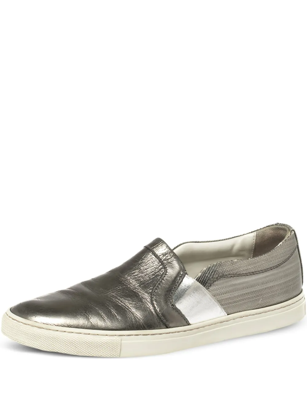 leather slip-on sneakers
