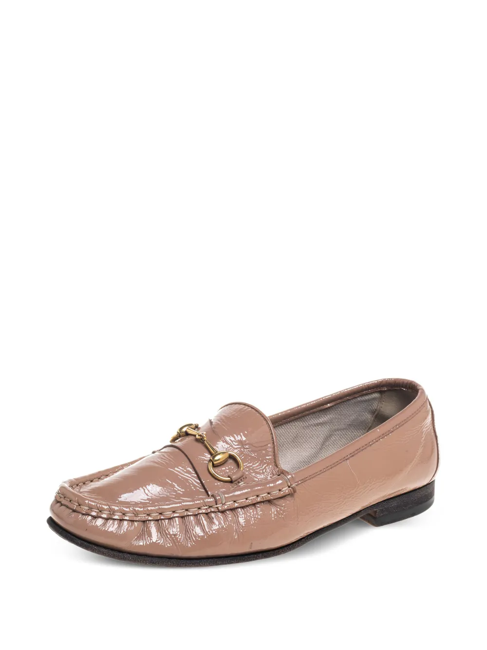 Gucci Pre-Owned Horsebit leren loafers - Beige