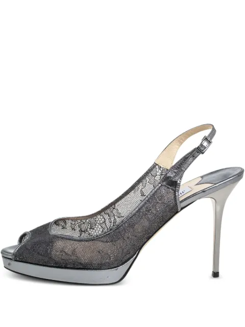 Jimmy Choo Pre-Owned sandalias con tira trasera y tacón de 105mm