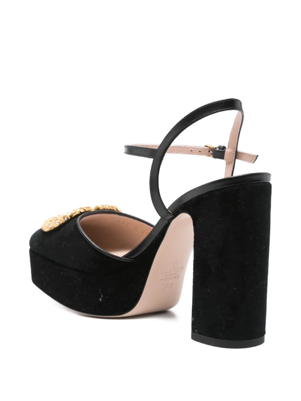 Valentino Garavani 105mm platform mules Black