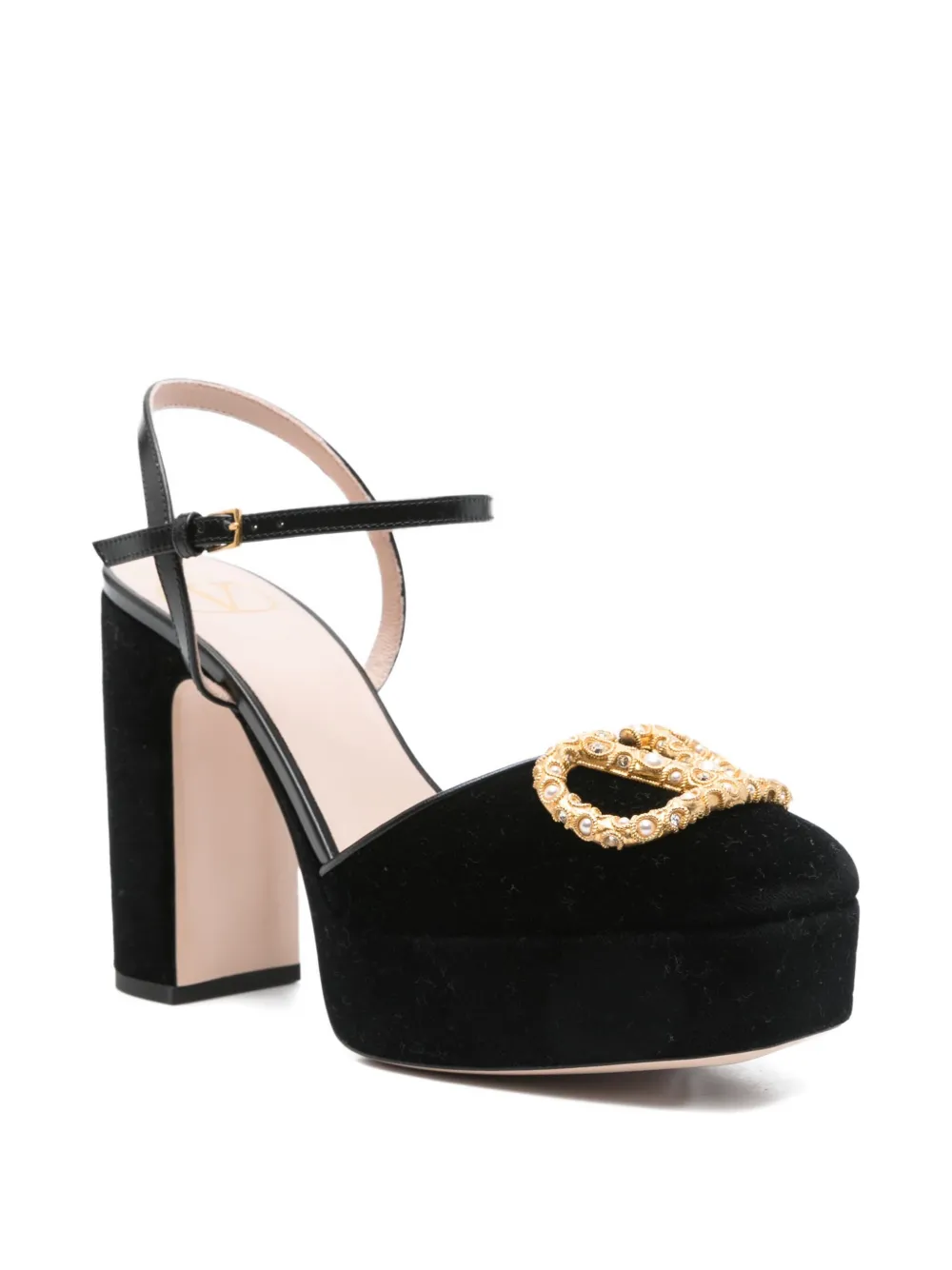 Valentino Garavani 105mm platform mules Black