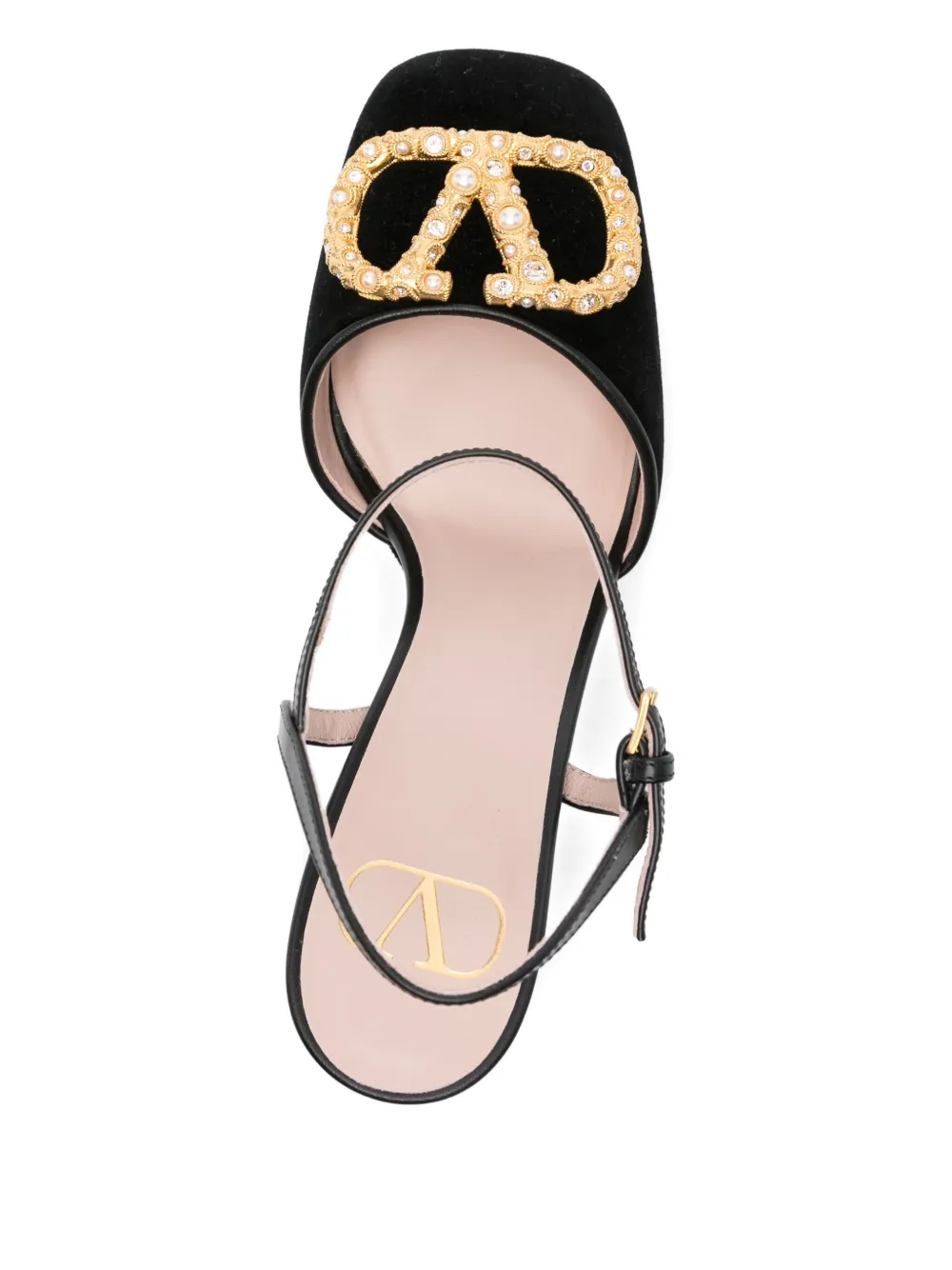 Valentino Garavani 105mm platform mules Black