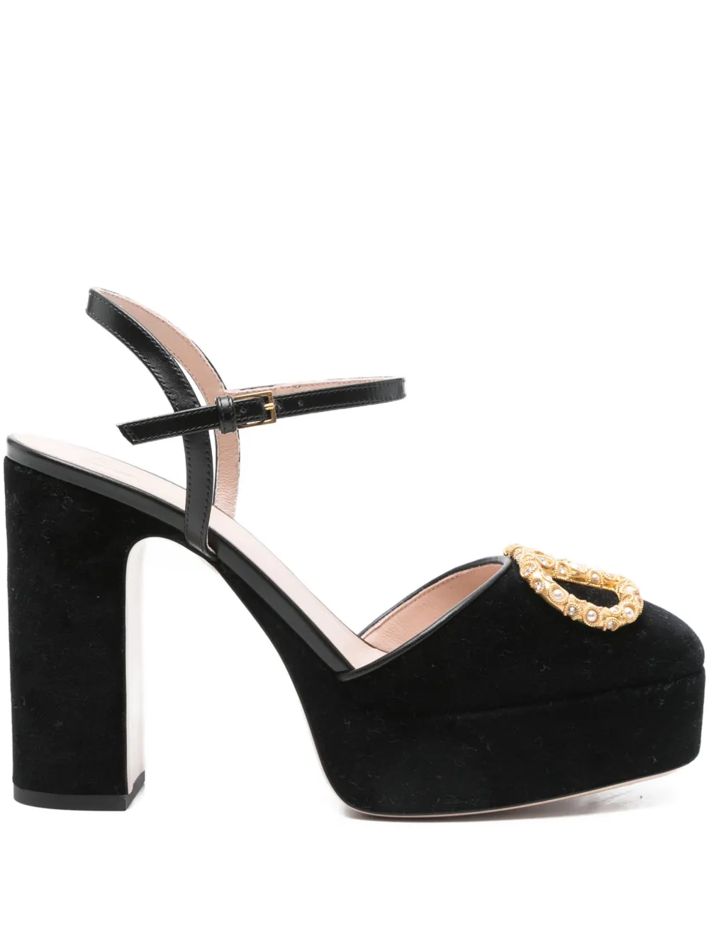 Valentino Garavani 105mm platform mules Black