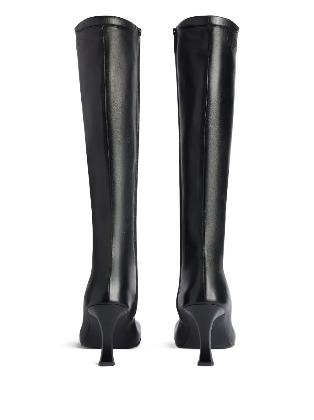 Balenciaga X Scholl Leather Knee-high Boots In Black