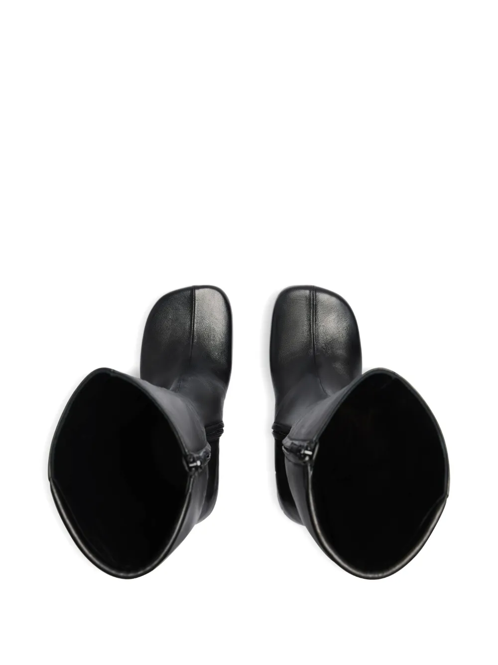 Balenciaga X Scholl Leather Knee-high Boots In Black
