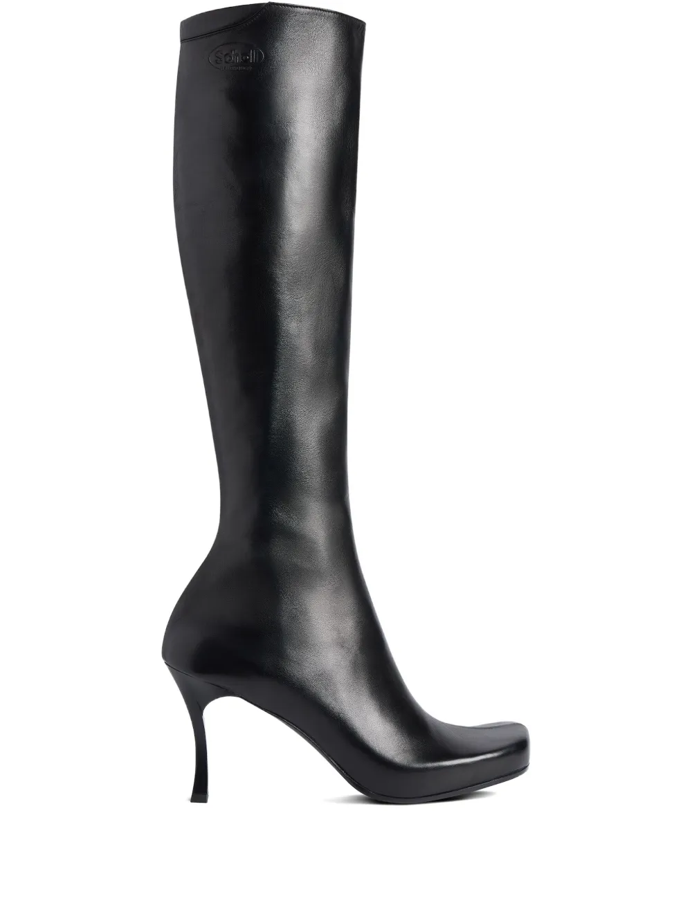 Balenciaga x Scholl 80mm square-toe boots | Black | Image 1