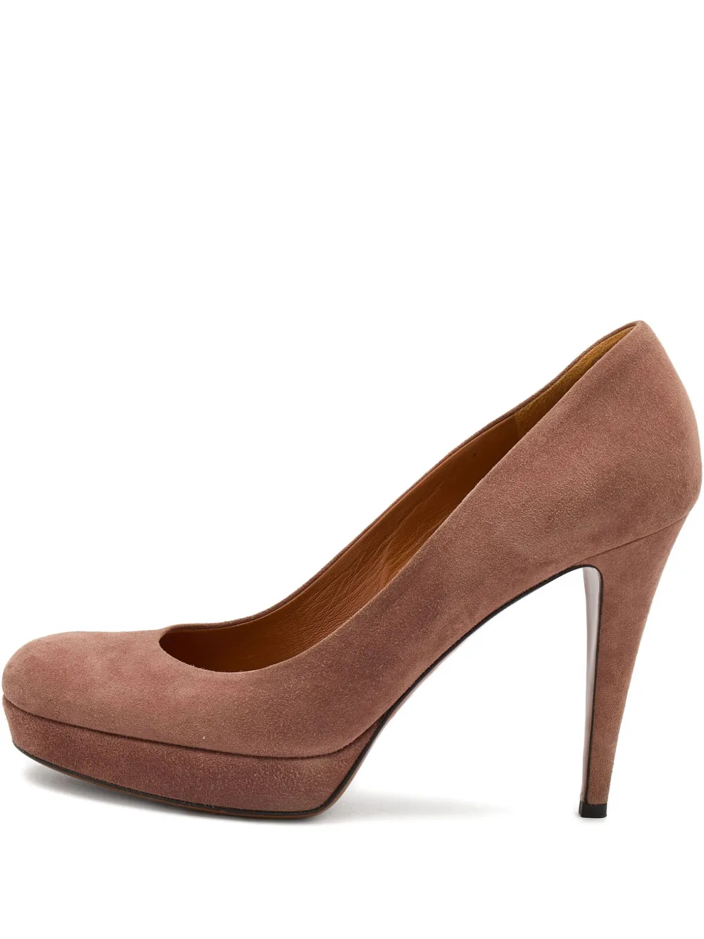 Gucci Pre-Owned 115mm suede platform pumps - ピンク Gucci Pre-Owned 115mm suede platform pumps - ピンク