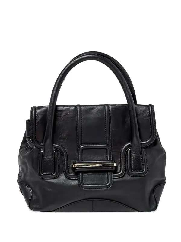 tmy8222【GIANFRANCO FERRE】レザーブリーフBAG 黒 GIANFRANCO FERRE BLACK LEATHER CROCODILE EMBOSSED PURSE | eBay