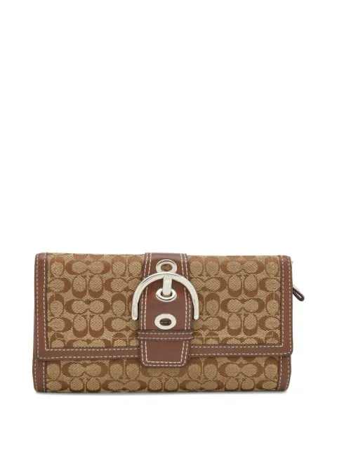 Coach Vintage pre-owned buckled canvas wallet