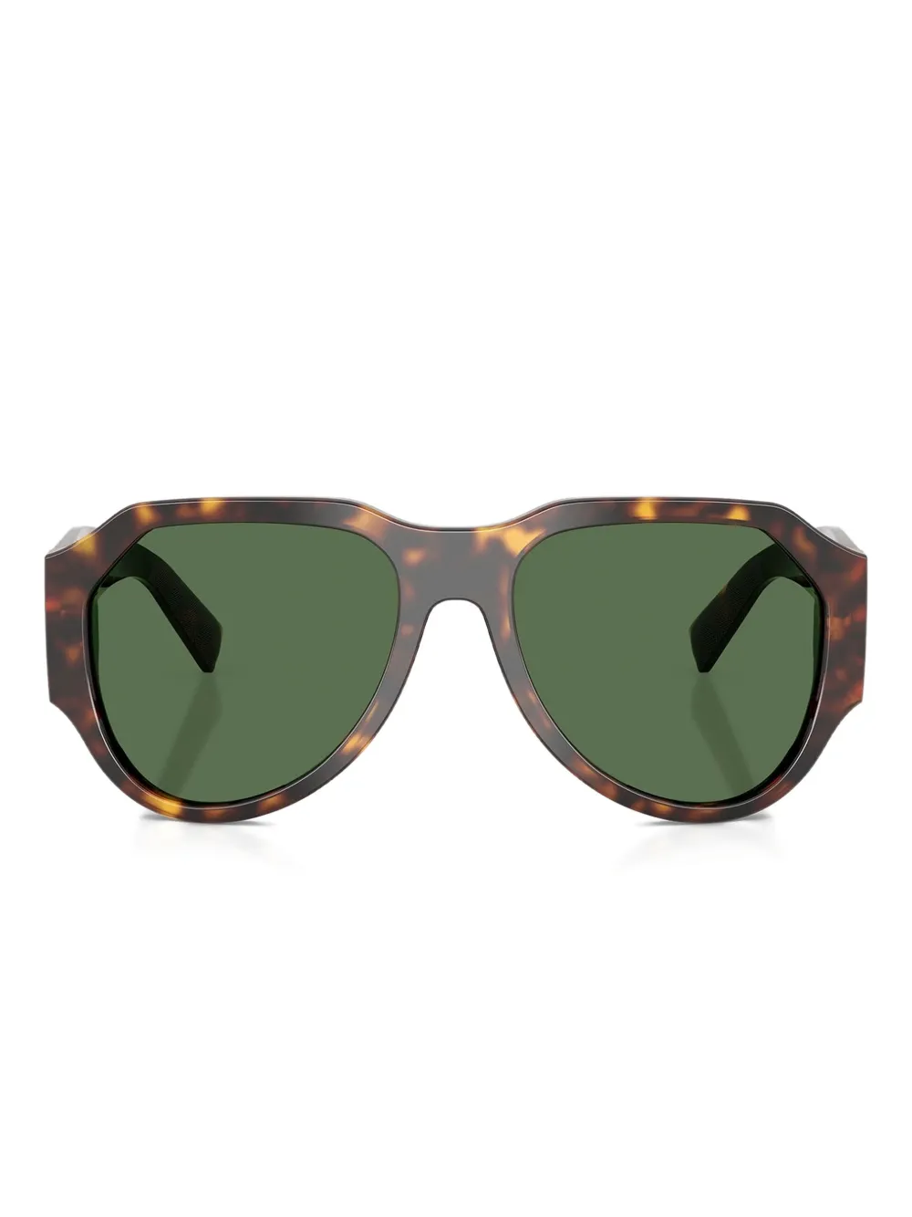 Dolce & Gabbana Eyewear Occhiali da sole con effetto tartarugato - Marrone