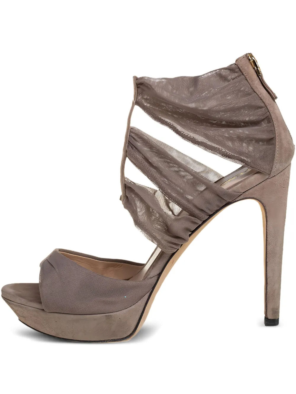 2023 120mm suede mesh sandals