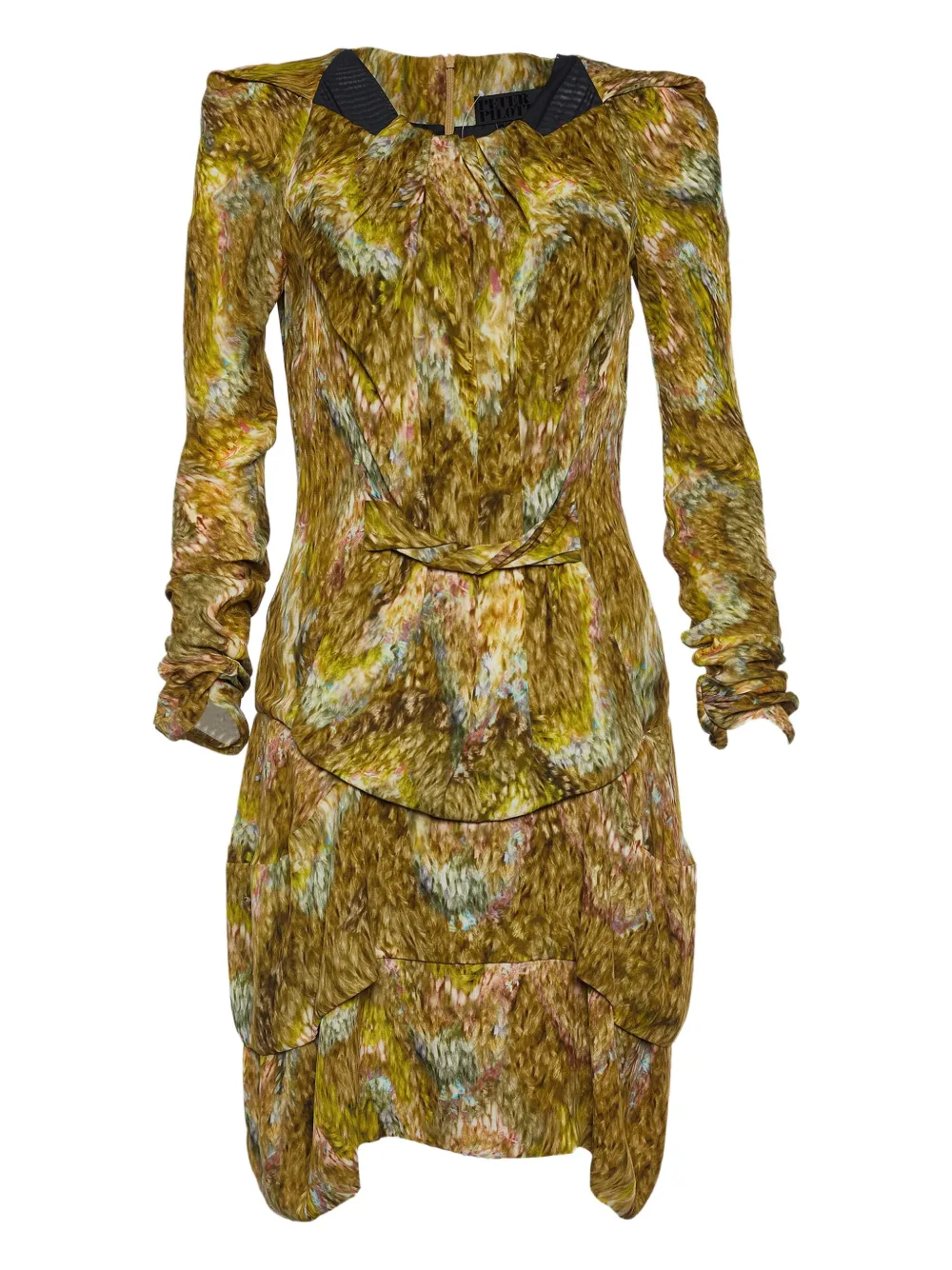 Peter Pilotto robe courte imprimée (2009) | jaune | Image 1