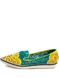 Nicholas Kirkwood leather slip-on sneakers - Green