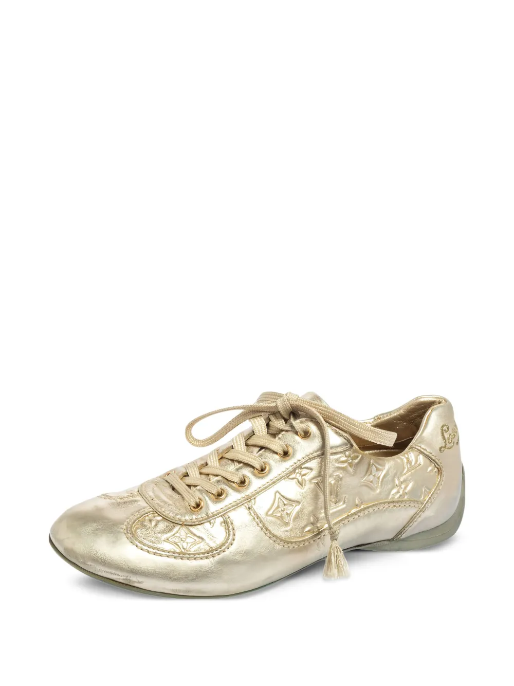 Louis Vuitton Pre-Owned leather lace-up sneakers | Image 2