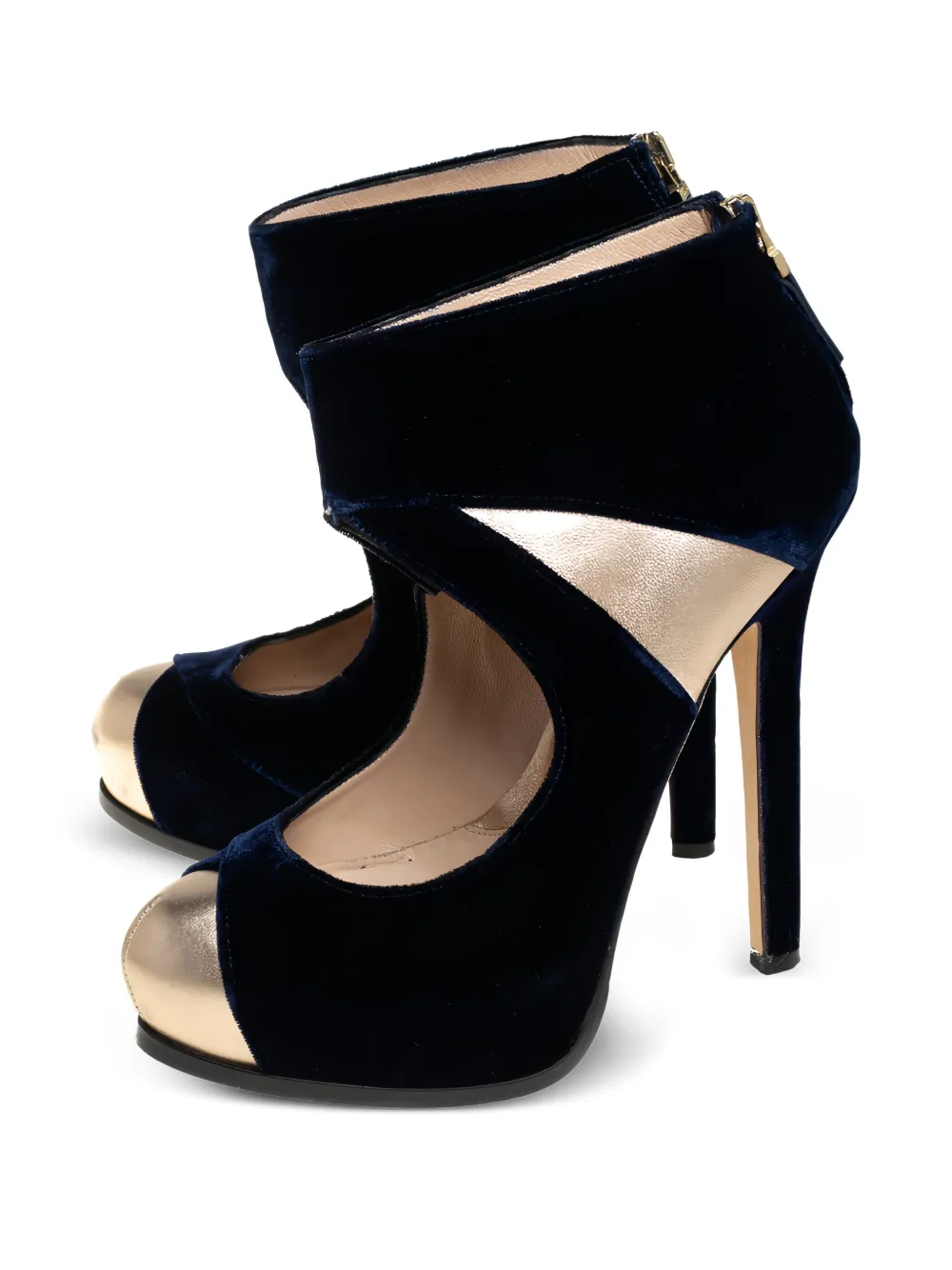 Fendi Pre-Owned 140mm velvet ankle boots | Image 2