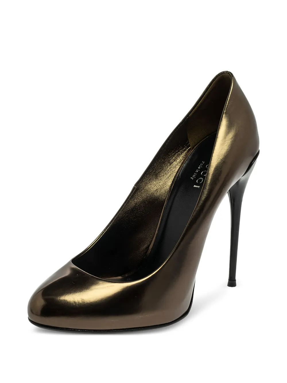 Gucci Pre-Owned 115 mm metallic pumps - Zilver