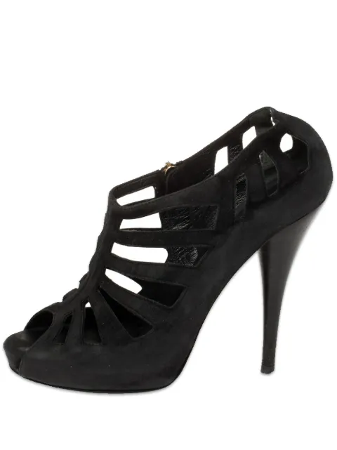 Fendi Pre-Owned 115mm suede pumps