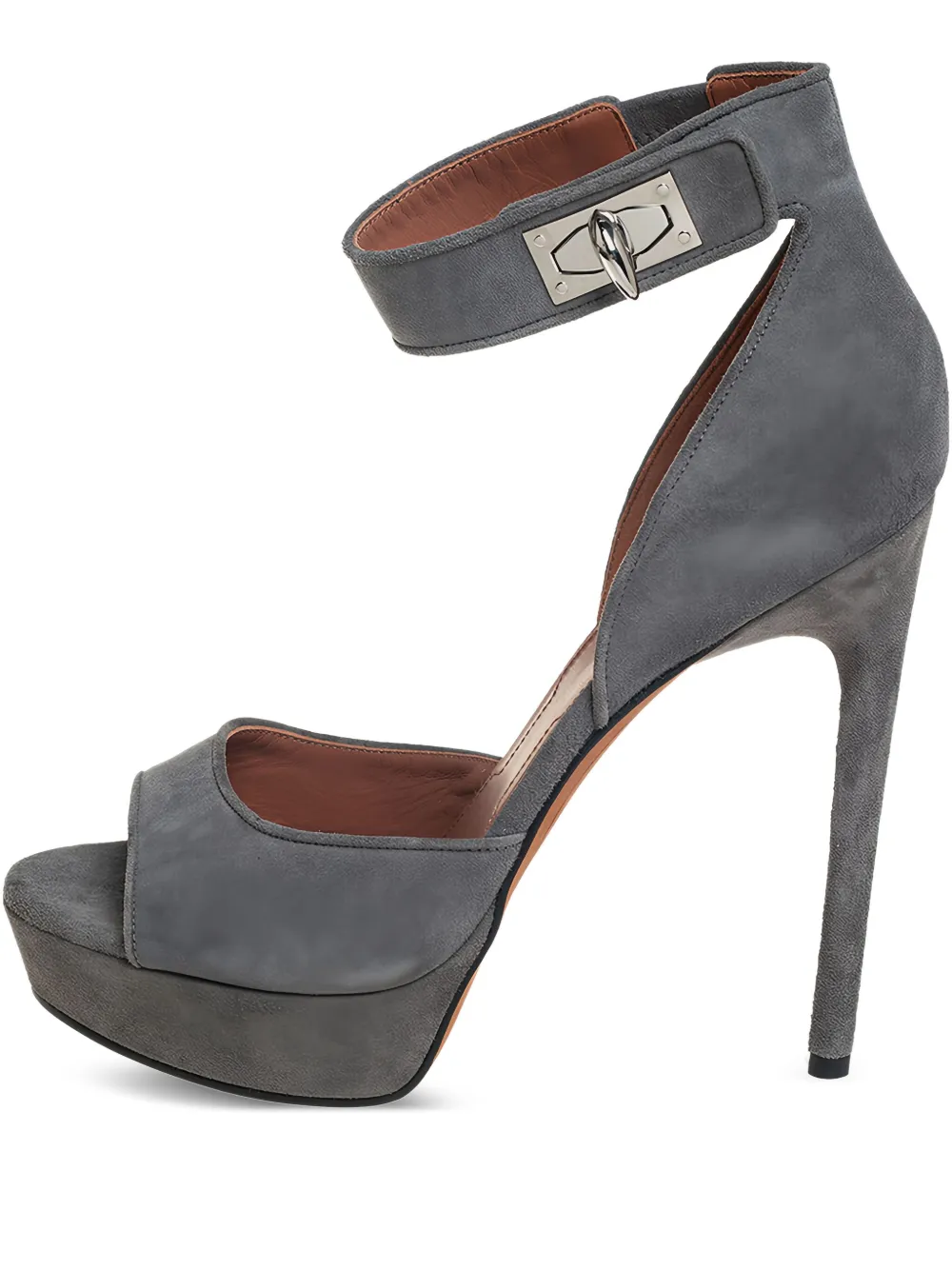 Givenchy Pre-Owned 135mm suede sandals | Grey | Image 1