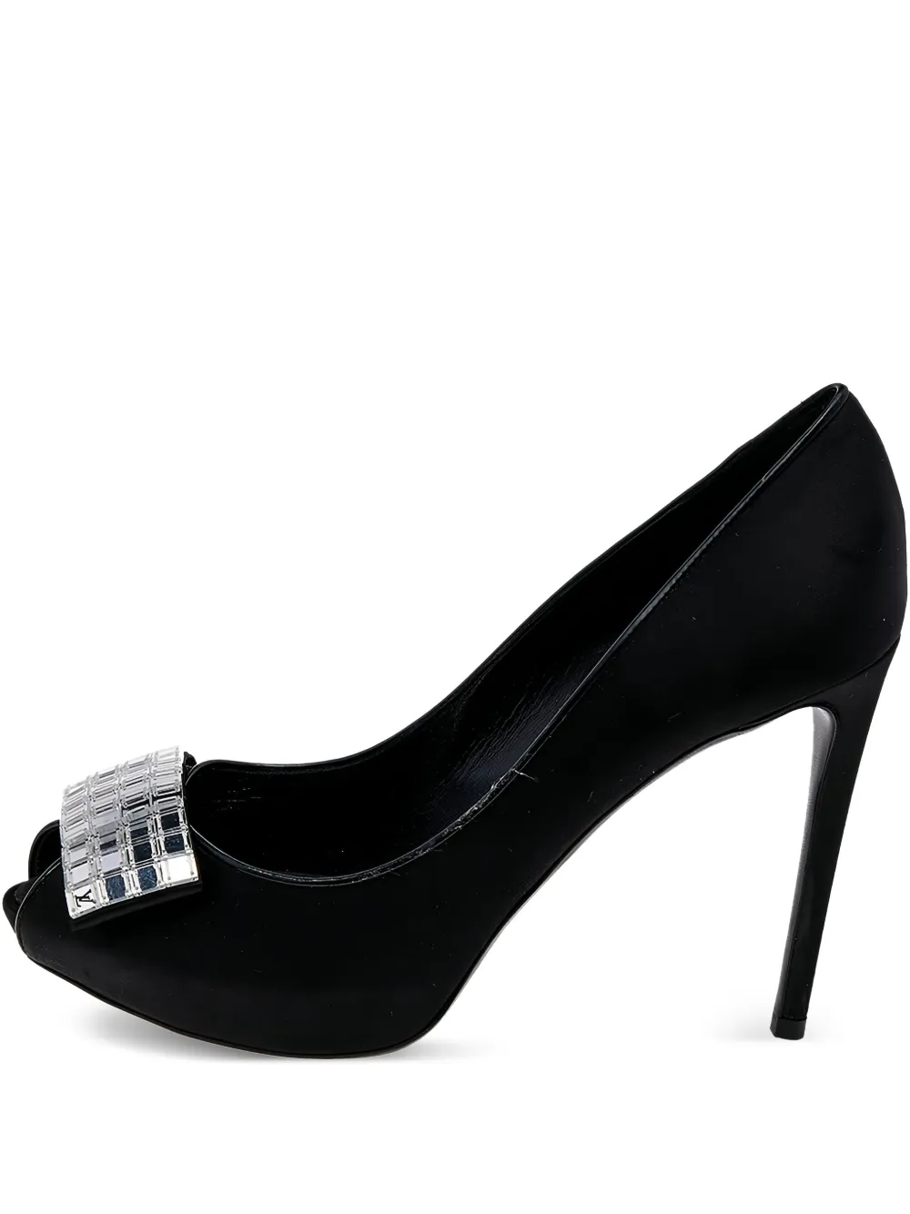 Louis Vuitton Pre-Owned zapatillas satinadas con tacón de 110mm | negro | Image 1