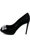 Louis Vuitton Pre-Owned 110mm satin pumps - Black