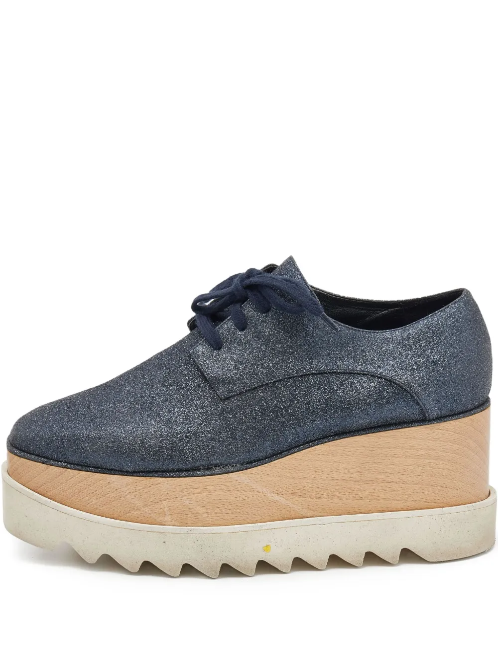 Stella McCartney Pre-Owned metallic loafers | Blue | Image 1