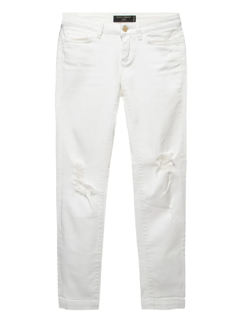 Dolce & Gabbana Pre-Owned distressed jeans | White | Image 1