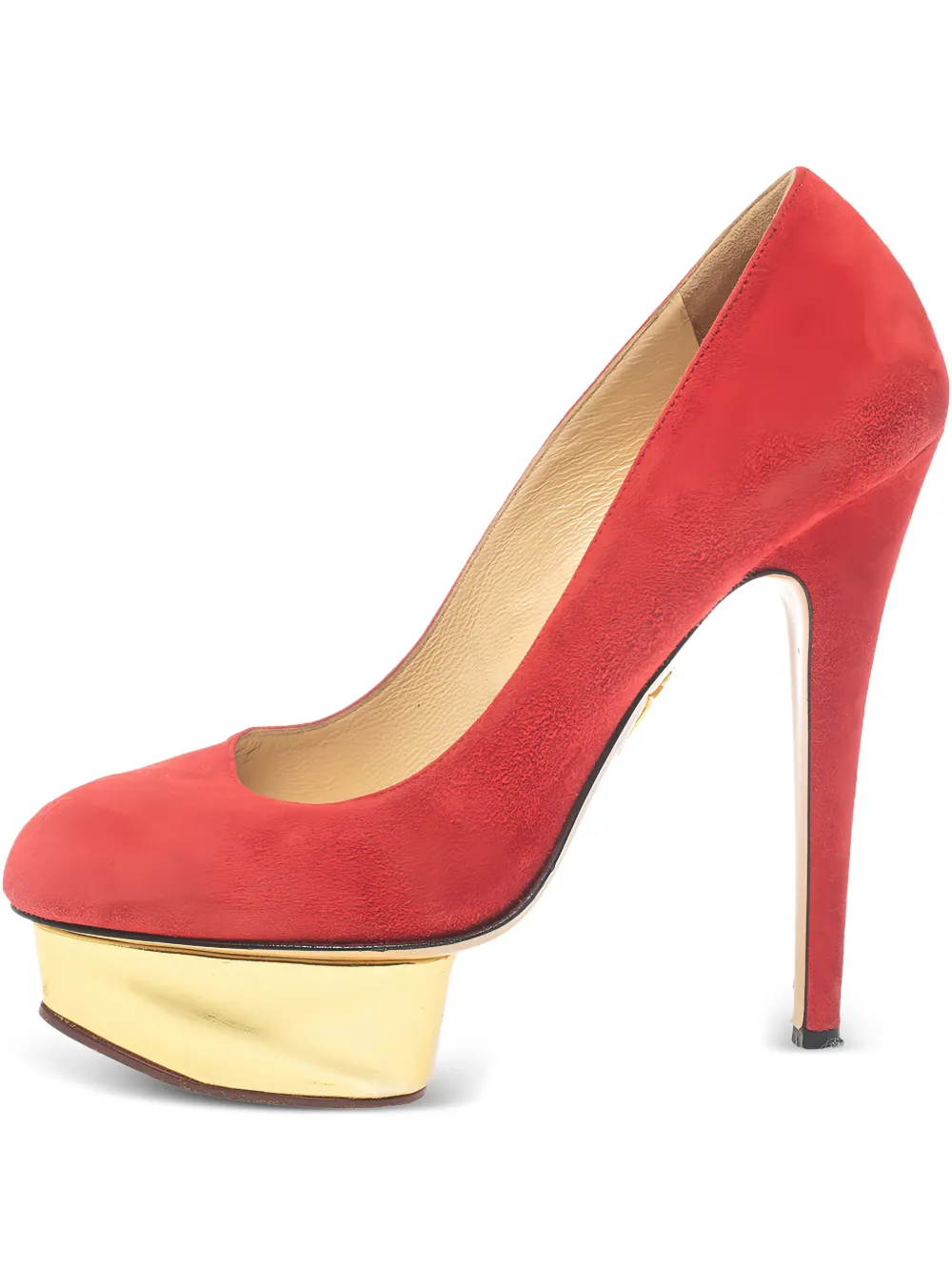 Pre-owned Charlotte Olympia  140mm Dolly Platform Stiletto Pumps