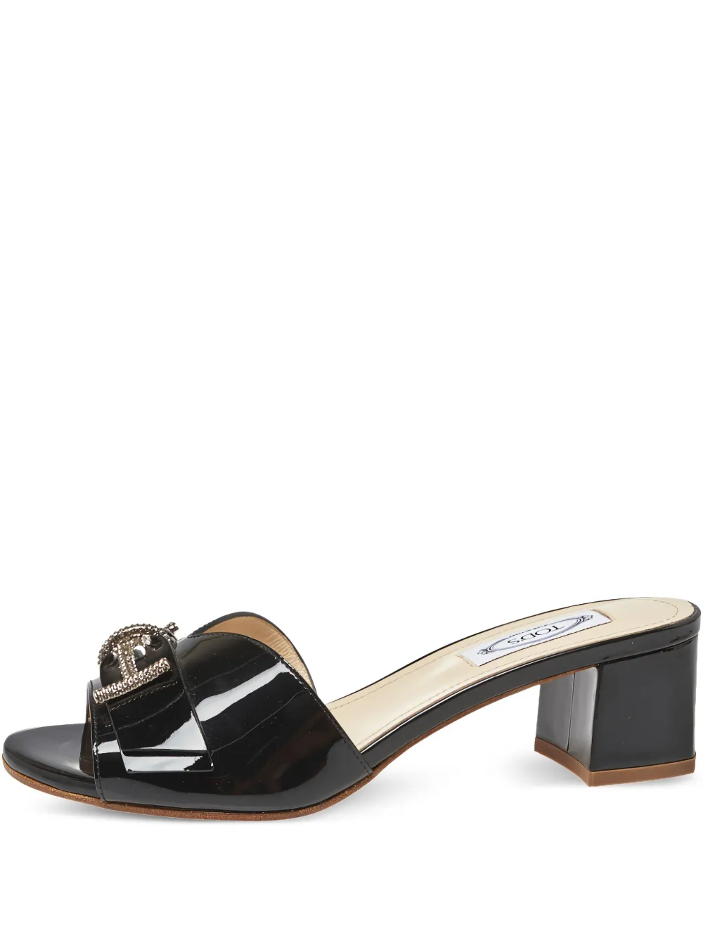 Tod's Vintage 45mm buckle-embellished open-toe mules | Black | Image 1