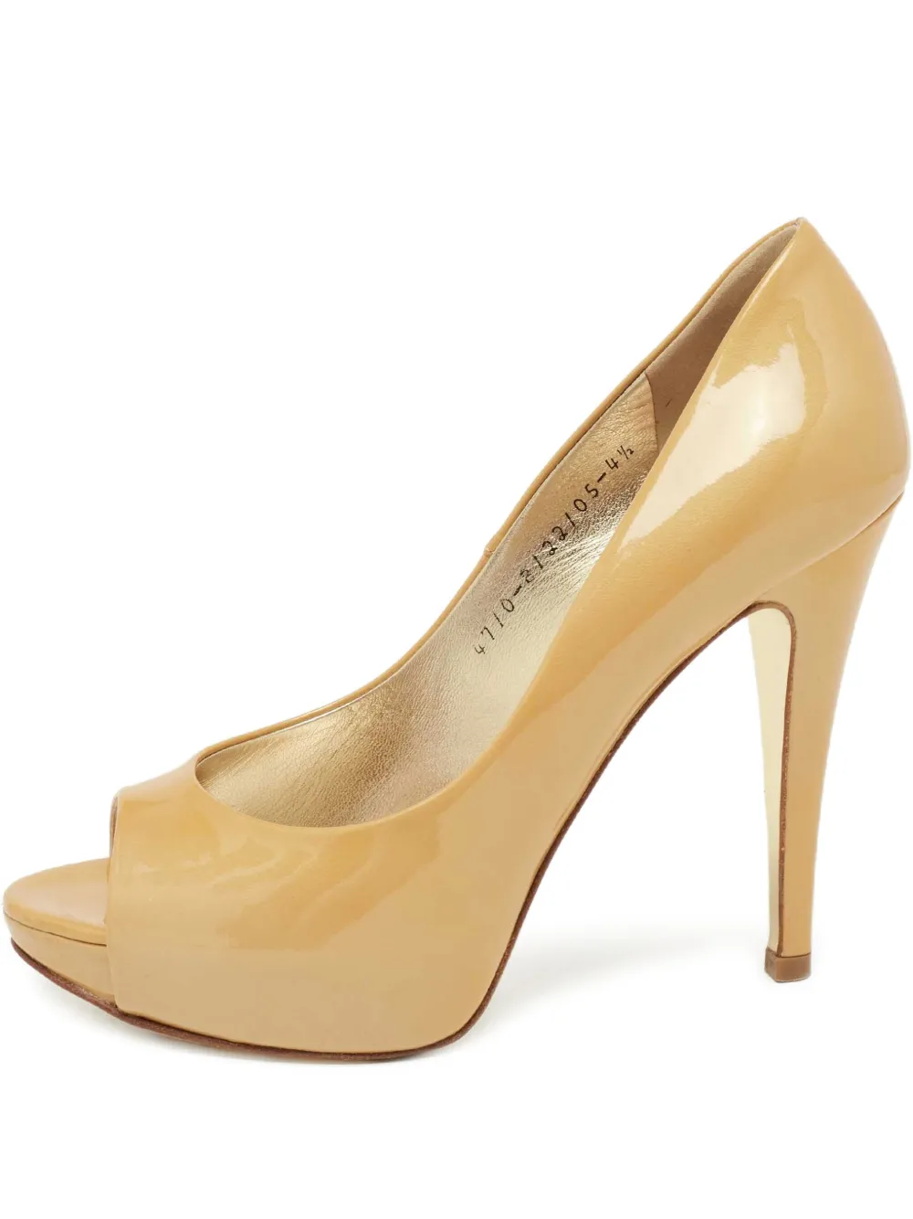 Gina pre-owned 115mm leather pumps | Gold | Image 1