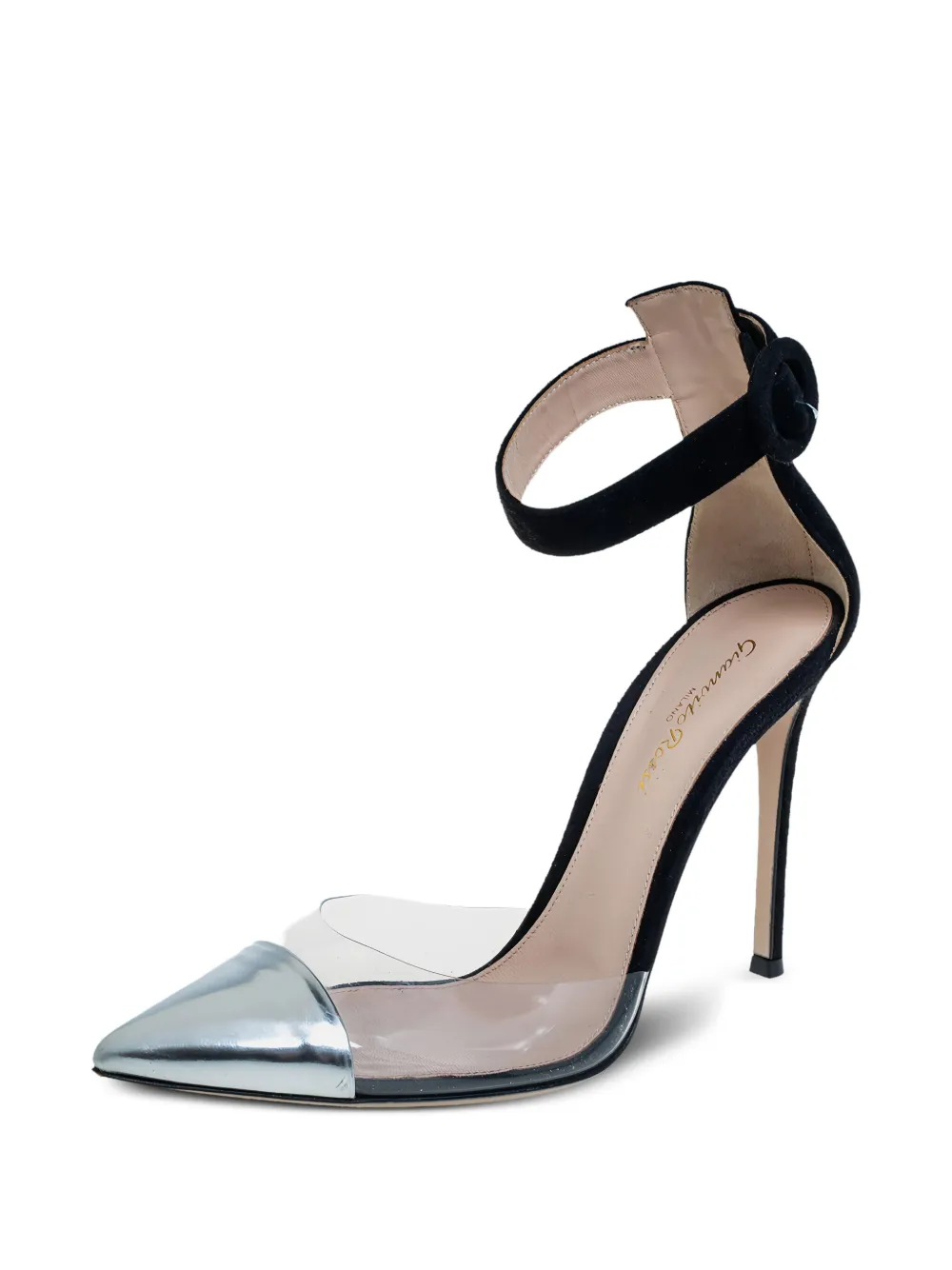 Gianvito Rossi Metallic sandalen met hak - Zwart